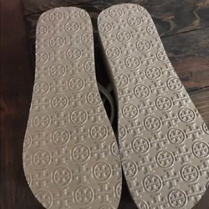 Tory Burch wedge flip flops